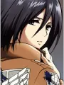Portrait of character named Mikasa Ackerman