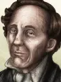 Portrait of character named Hans Christian Andersen