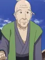 Portrait of character named Hokusai Katsushika