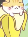 Portrait of character named Scottish Fold Bananya