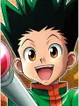Portrait of character named Gon Freecss