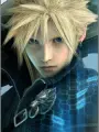 Portrait of character named Cloud Strife