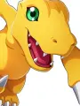 Portrait of character named Agumon