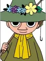 Portrait of character named Snufkin