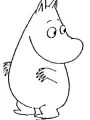 Portrait of character named Moomintroll