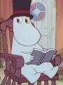 Portrait of character named Moominpappa