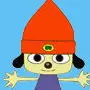 Portrait of character named PaRappa