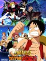 Poster depicting One Piece: Karakurijou no Mecha Kyohei