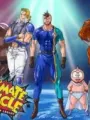 Poster depicting Kinnikuman II Sei Muscle: Ninjin Soudatsu sen! Choujin Daisensou