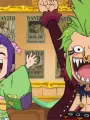 Poster depicting One Piece: Luffy Senpai Ouen Kikaku! Barto no Himitsu no Heya!