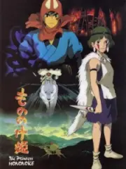 Poster depicting Mononoke Hime