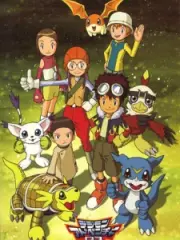 Poster depicting Digimon Adventure 02