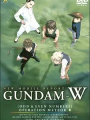 Poster depicting Mobile Suit Gundam Wing: Operation Meteor