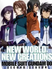 Poster depicting Mobile Suit Gundam 00 Second Season
