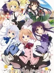 Poster depicting Gochuumon wa Usagi Desu ka?