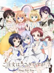 Poster depicting Gochuumon wa Usagi Desu ka??: Sing for You