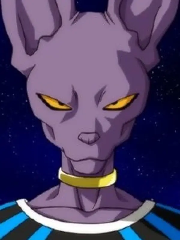 Portrait of character named  Beerus