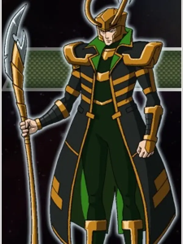 Portrait of character named  Loki