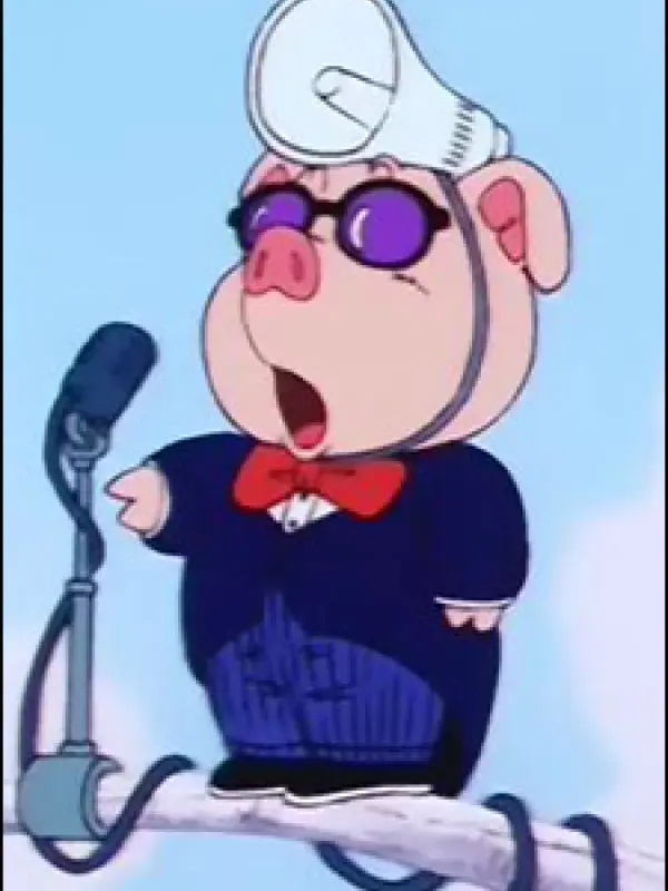 Portrait of character named  Mr. Pig