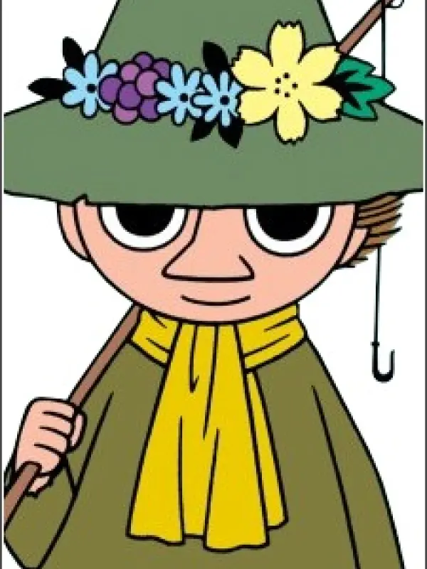 Portrait of character named  Snufkin