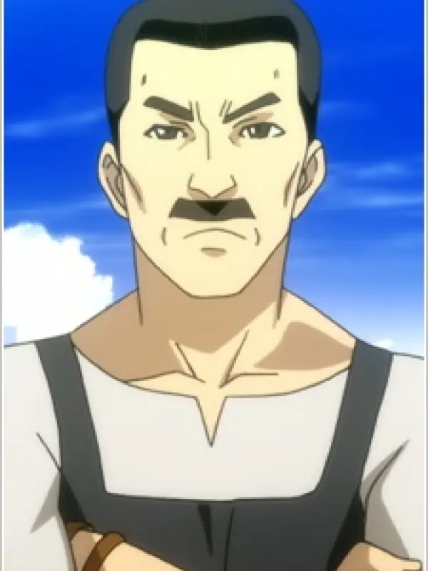 Portrait of character named  Father Maekawa