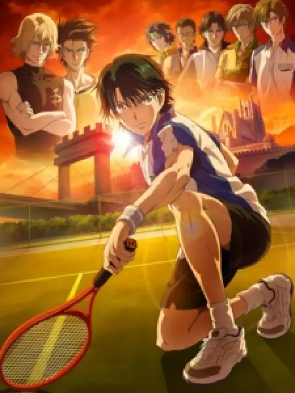 Poster depicting Prince of Tennis: Eikokushiki Teikyuu Shiro Kessen!