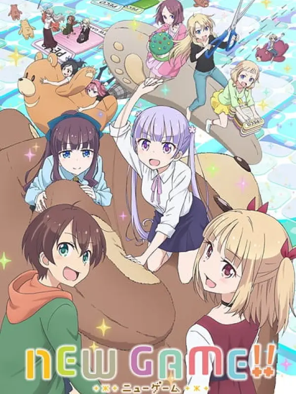 Poster depicting New Game!!