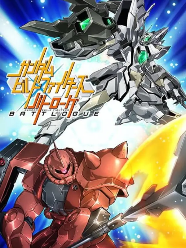 Poster depicting Gundam Build Fighters: Battlogue