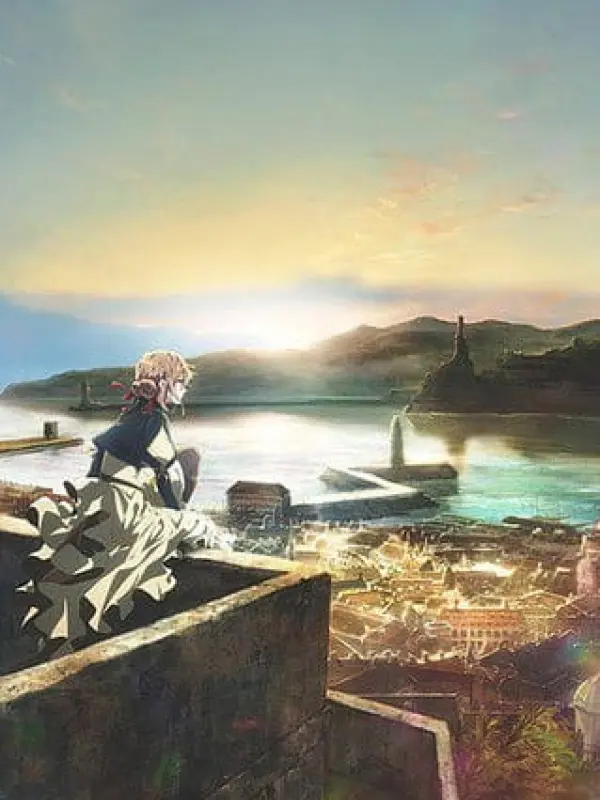Poster depicting Violet Evergarden: Kitto "Ai" wo Shiru Hi ga Kuru no Darou