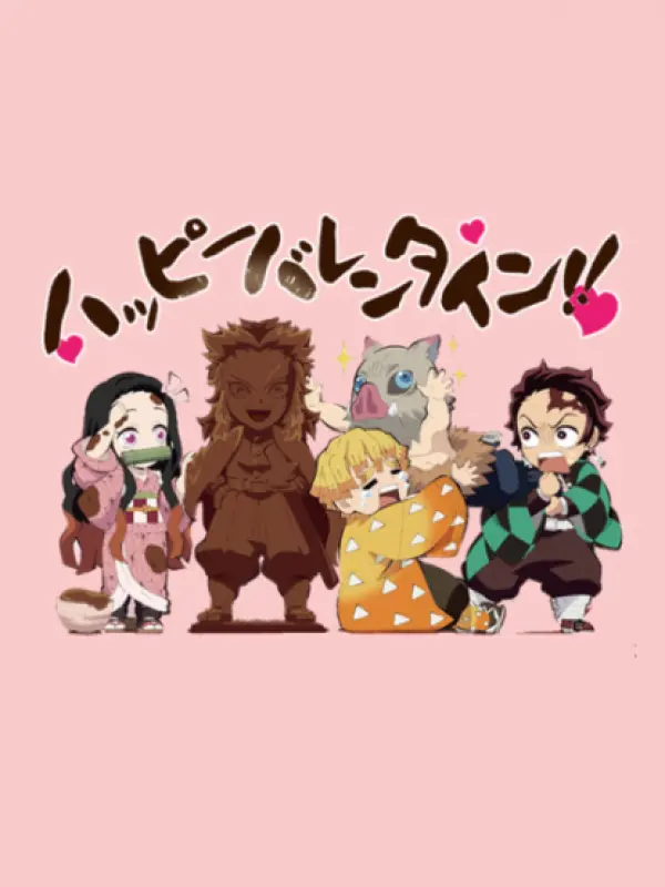 Poster depicting Chuukou Ikkan!! Kimetsu Gakuen Monogatari: Valentine-hen