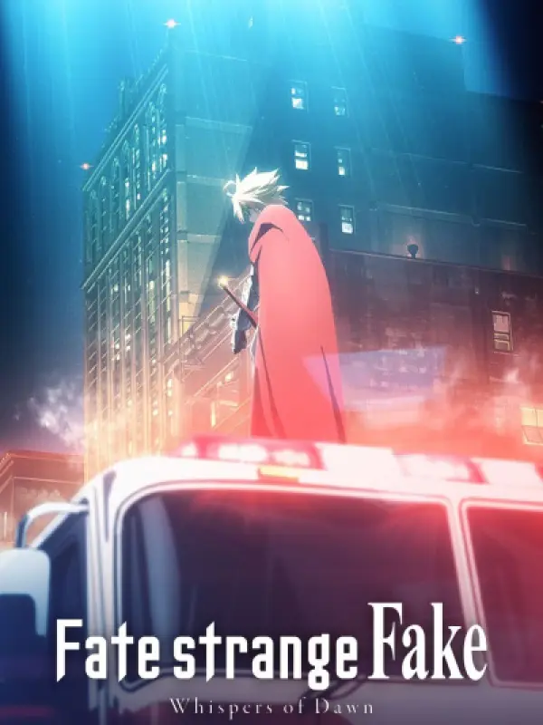 Poster depicting Fate/strange Fake: Whispers of Dawn